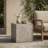 Sanaoubar Concrete Top End Table