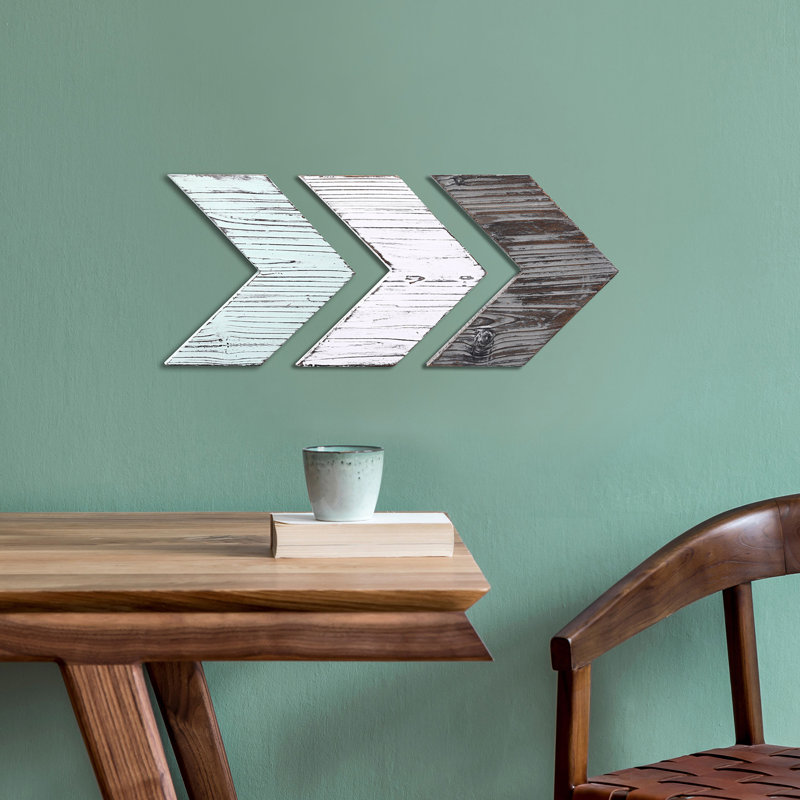 Rustic Abstract Wall Decor on Solid Wood