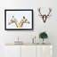 Giraffes Looking Both Ways - Picture Frame Graphic Art Print-56713552-56713553