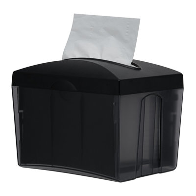 Restaurantware-7.5 x 6 x 6.3 Inch Napkin Holders, 1 Rectangle Napkin Dispenser - Tabletop, Easy Access, Gray Plastic Commercial Napkin Dispensers, Refillable, For Countertops
