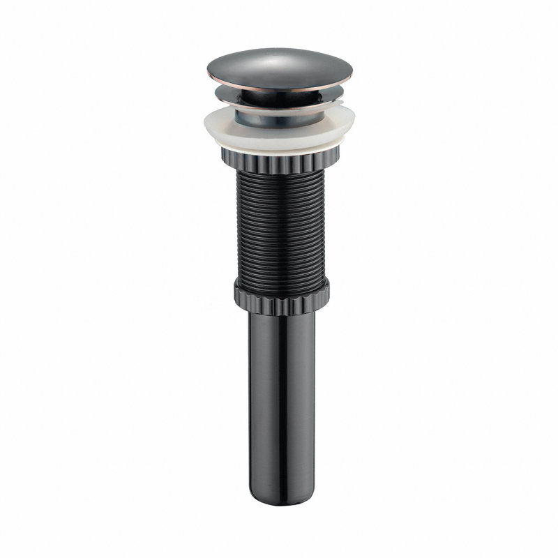 Drain escamotable pour lavabo de salle de bain 1,75 po Exquis, Chrome / avec anneau de fixation