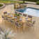 Travira Rectangular 10 - Person 103" Long Powder Coated Aluminum Patio Dining Set
