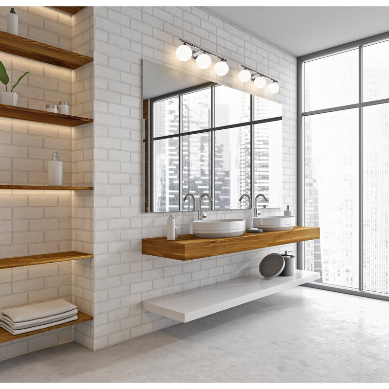 Éclairage pour meuble-lavabo 3 lumières Tarje, Chrome