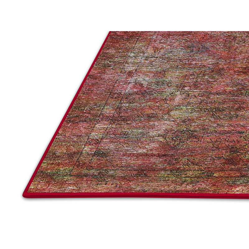 Tapis oriental rouge / vert, Rectangle 2 pi x 3 pi