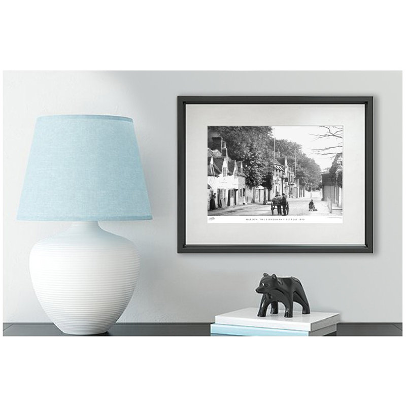 Marlow, The Fisherman's Retreat 1890 by Francis Frith - Single Picture Frame Print, 28cm H x 36cm W x 2.3cm D