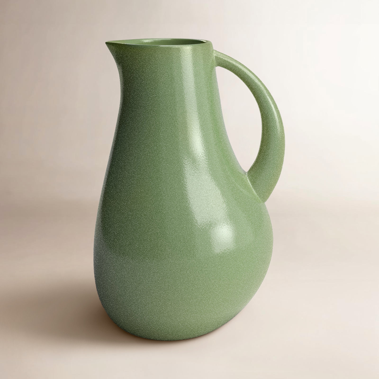Borgen 72oz. Stoneware Pitcher, Sage