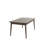 Modern 7Pc Dining Set Ash Dining Table 6X Side Chairs Foam Cushion Fabric Upholstery Unique Back Design