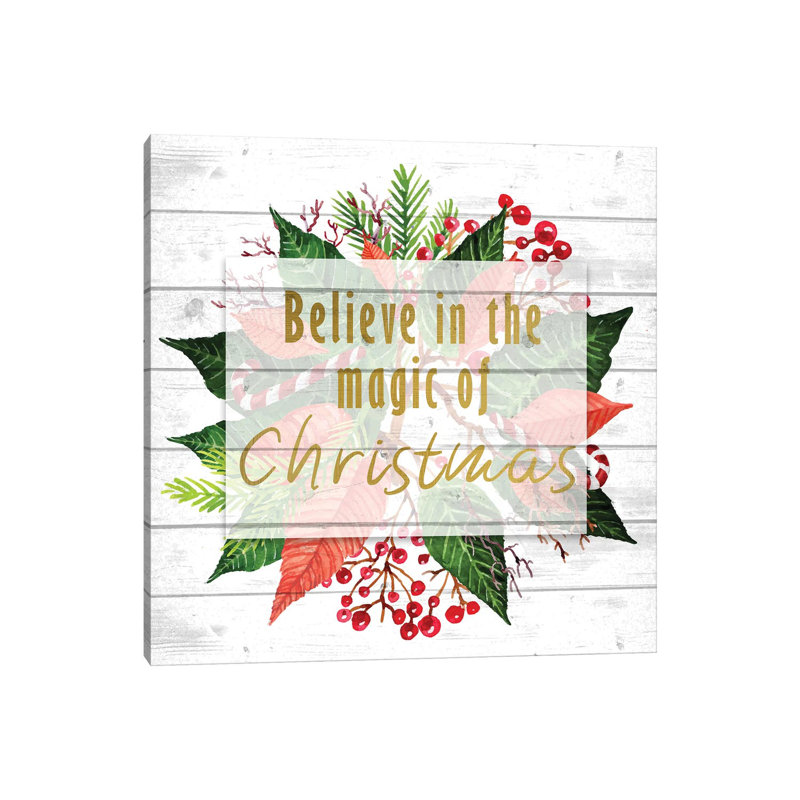 Believe In The Magic 1 Piece Wrapped Canvas Wall Art, 30.48 cm H x 30.48 cm W