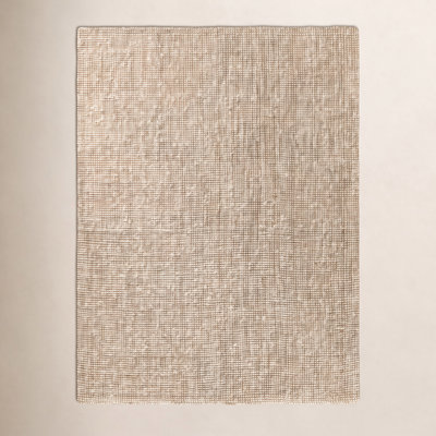 Vesper White Tan Hand-Knotted Jute Rug