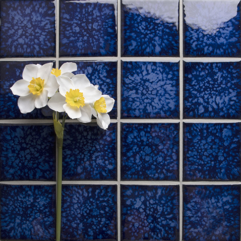Swimming Pool Series 3" x 3" Porcelain Tile, Ocean Wave