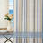 Farmhouse Striped Linen Blend Textured Light Filtering Semi Sheer Rod Pocket Back Tab Curtains-1302807046-1302807067
