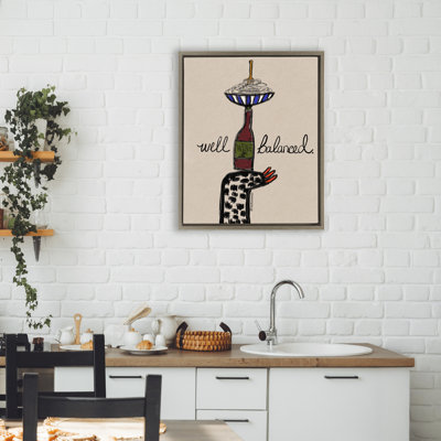 Cadre flottant à vin et à pâtes bien équilibré, design par Bouffants & Broken Hearts