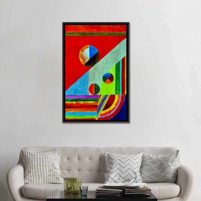 « balance », reproduction d’impression sur toile, H 26 po x l 18 po x P 1,5 po, Toile avec cadre noir, Pas de tapis