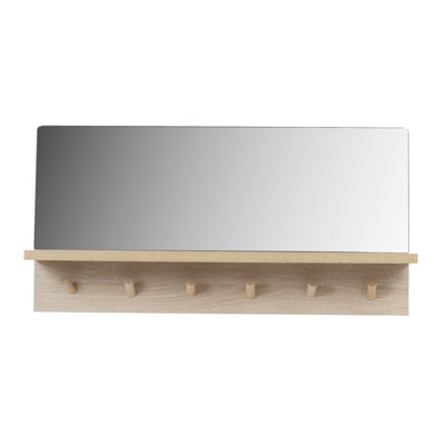 Wall 6 - Hook Wall Mounted Coat Rack