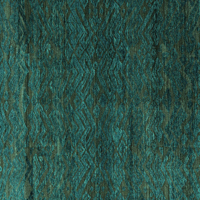 Tapis turquoise lavable à la machine Abstract 4787