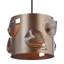 Solid Metal Easy Fit Lamp Shade With Laser Cut Leaves By -1280767098