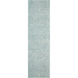 Harrison Handmade Tufted Wool Green Area Rug