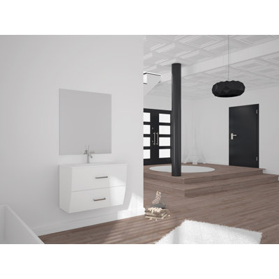 Ensemble de meuble-lavabo de salle de bain simple 32 po mccluskey