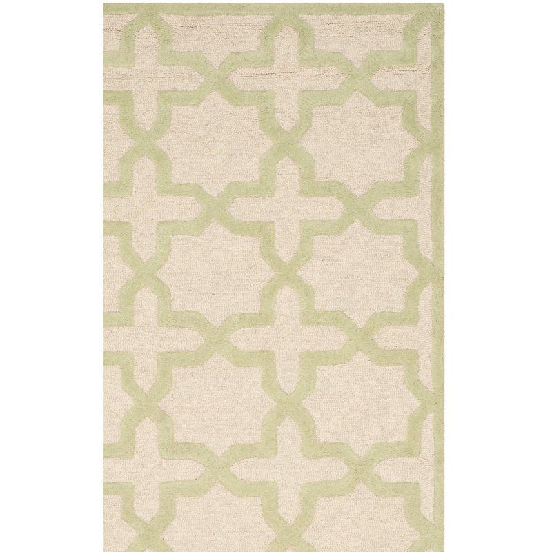Igna Hand Tufted Wool Geometric Rug, Rectangle 2'6" x 4'