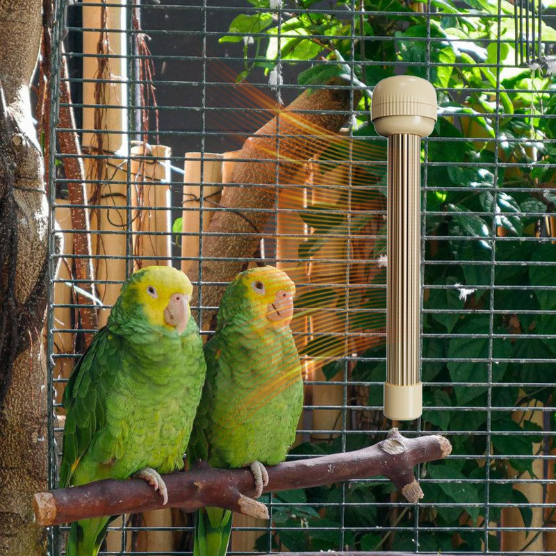 Cage Heater Heat Lamp For Birds  Heating  Even Heat Source Safe Cage Heating For Budgies Canaries With Temperature Control