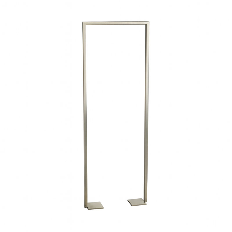 Linea Towel Stand, 55.13" H x 19.75" L x 4" W, Brushed Stainless Steel
