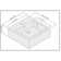 Modern Ceramic Square Vessel Bathroom Sink with Overflow