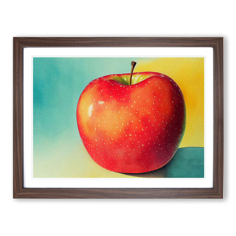 Single Apple Fruit Vol.1 - Single Picture Frame Print