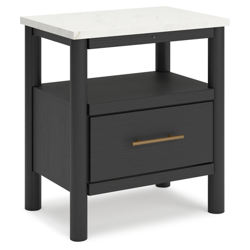 Brenli Nightstand, Black