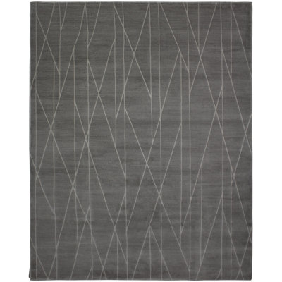 Sarila Geometric Area Rug in White