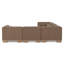 Canapé modulaire June Classic L brun foncé