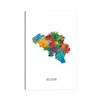 " Belgium Map " by Michael Tompsett