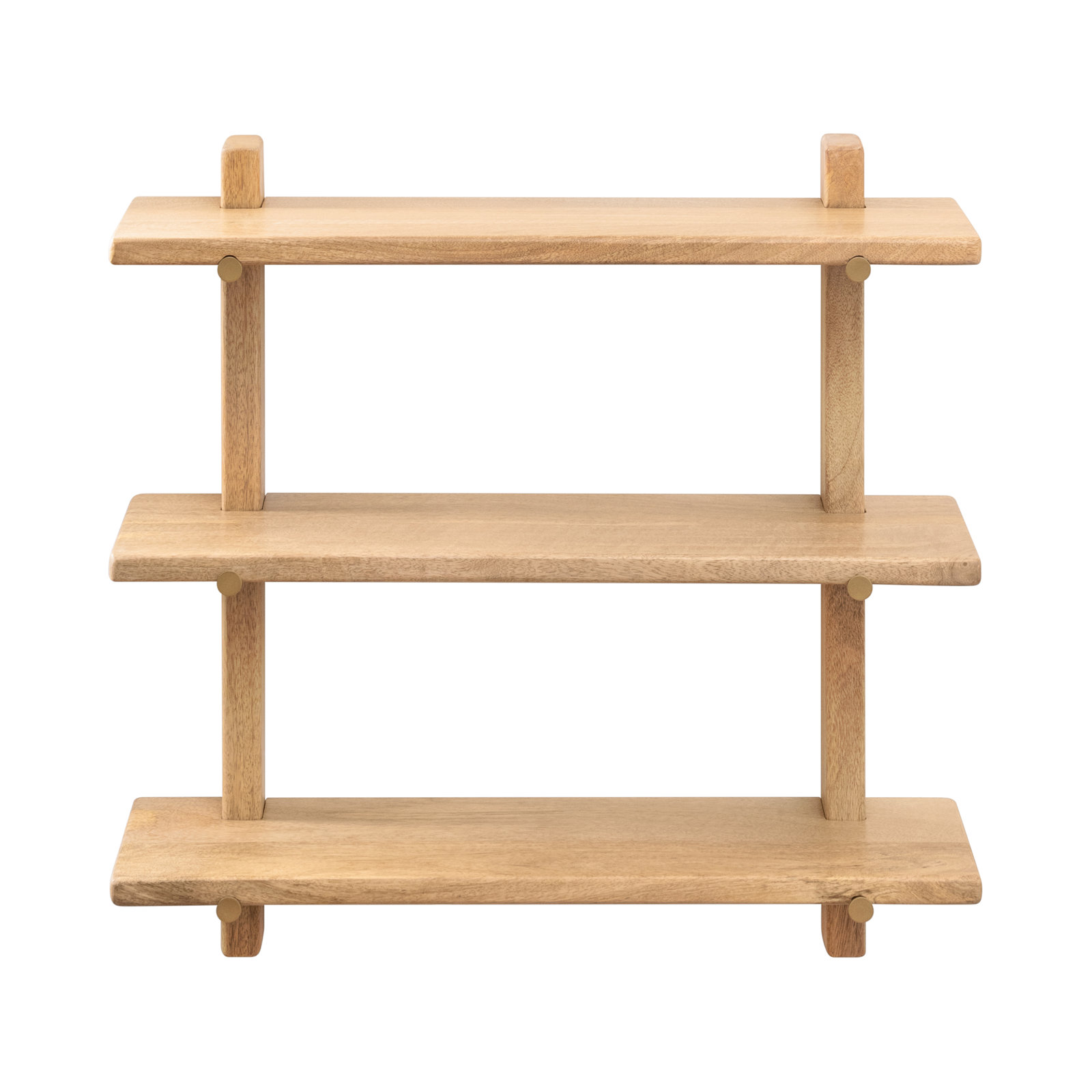 Francis Solid Wood Wall Mounted Shelves, Natural