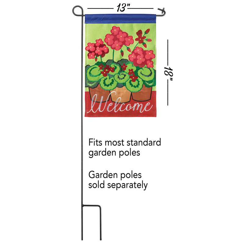 Drapeau de jardin en toile de jute 18 x 13 po Freedom