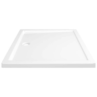 Plateau de douche, base de douche antidérapante, ABS renforcé, 31,5 po x 35,4 po, blanc