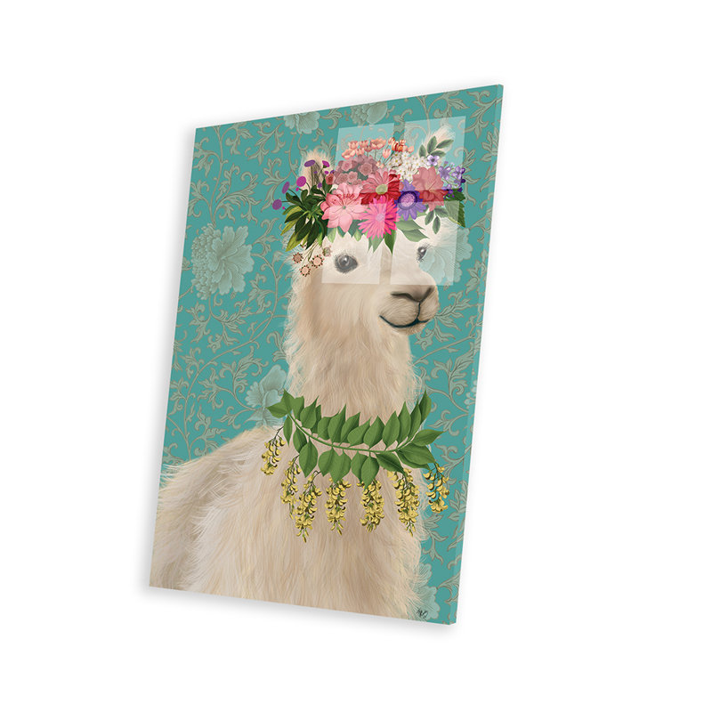 Lama bohémien 2 sur plastique / acrylique par Fab Funky Print