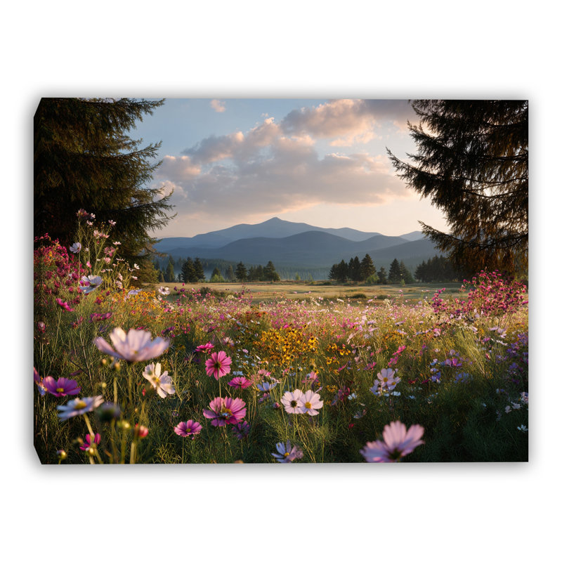 Art mural sur toile Quiet Alpine Meadow, H 30 po x l 40 po x P 1,5 po