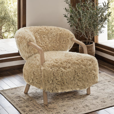 Genuine Sheepskin Fur Berkly Armchair