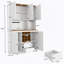 Garde-manger avec tablettes, portes