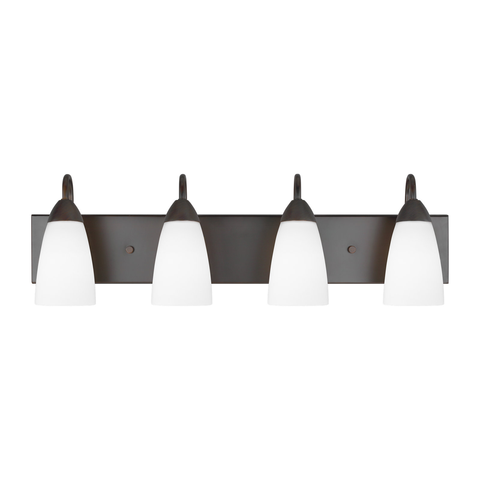 4 Light Frosted Dimmable Vanity Light, Burnt Sienna, Yes, 4