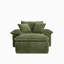 Fauteuil surdimensionné à siège profond et canapé-lit à demi-nuage avec repose-pieds modulaire simple en molleton modulaire à deux couches sans assemblage-129688852