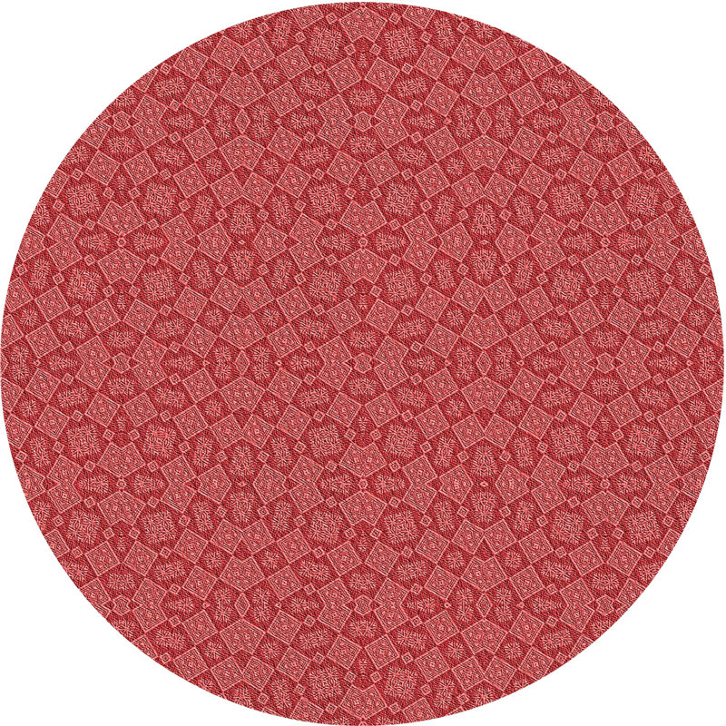 Moroccan Indoor Rug, Round 6'