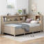 Lit de jour en bois avec tablettes de rangement et 3 tiroirs-433759791-433759788
