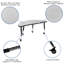 Ensemble de table d'activités flexibles en stratifié 47,5 po Goddard-50458552-50458551