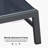 Outdoor Lounge Chair Set Aluminum Patio Chaise Lounger Set Of 3 With Wheel And Pillow-1995005944