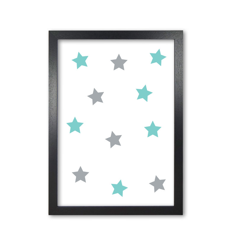 Stars - Print, Black Grain Frame, 60 cm H x 42 cm W x 5 cm D