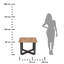 Canis Cross Legs Coffee Table