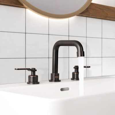 Widespread 2-handle Bathroom Faucet with Drain Assembly