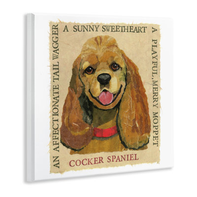 Fun Cocker Spaniel Phrases Wall Plaque Art by Sangita Bachelet