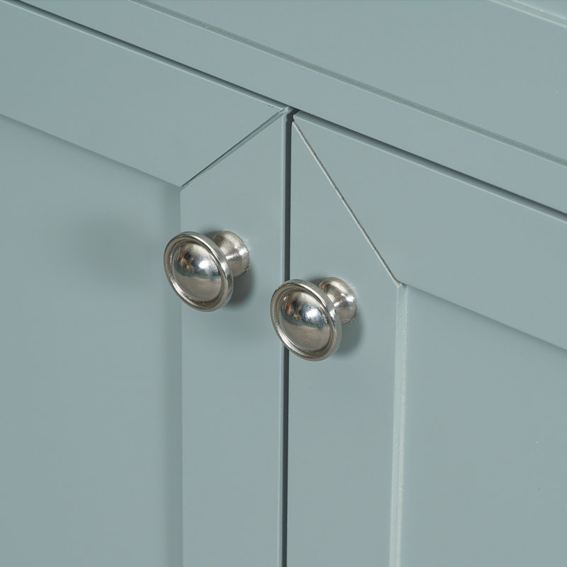 Armoire de salle de bain avec tiroirs, Vert
