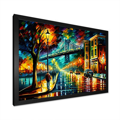 «Colorful San Francisco II - Cityscapes», art mural sur toile